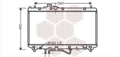 VAN WEZEL Radiaator,mootorijahutus 53002453